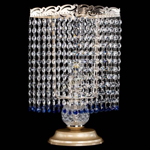 Настольная лампа Квадрат оптикон №1 синяя в Симферополе Гусь Хрустальный