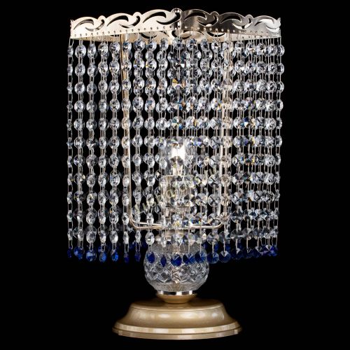 Настольная лампа Квадрат оптикон №1 синяя в Симферополе Гусь Хрустальный