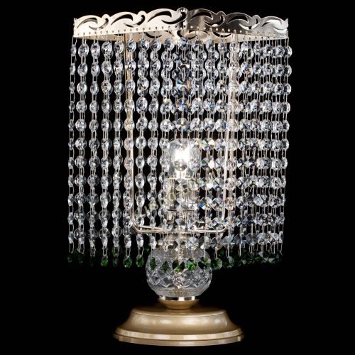 Настольная лампа Квадрат оптикон №1 зеленая в Симферополе Гусь Хрустальный