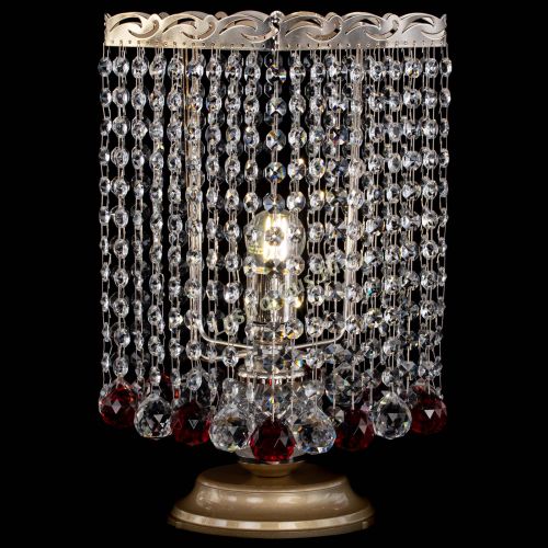 Настольная лампа Квадрат шар красная в Симферополе Гусь Хрустальный