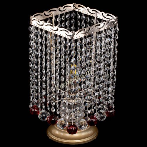 Настольная лампа Квадрат шар красная в Симферополе Гусь Хрустальный