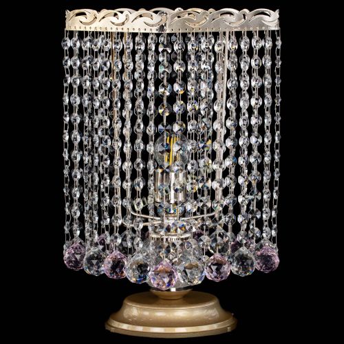 Настольная лампа Квадрат шар розовая в Симферополе Гусь Хрустальный