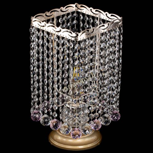 Настольная лампа Квадрат шар розовая в Симферополе Гусь Хрустальный