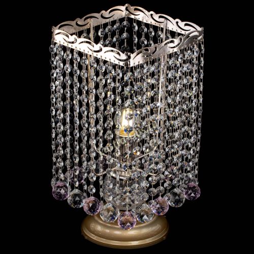 Настольная лампа Квадрат шар розовая в Симферополе Гусь Хрустальный