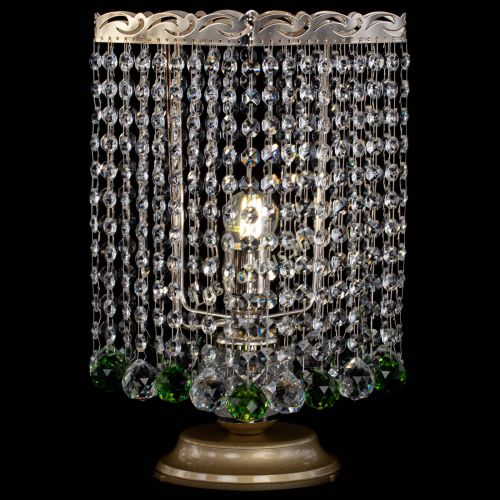 Настольная лампа Квадрат шар зеленая в Симферополе Гусь Хрустальный