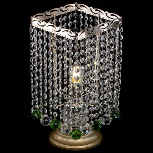 Настольная лампа Квадрат шар зеленая в Симферополе Гусь Хрустальный