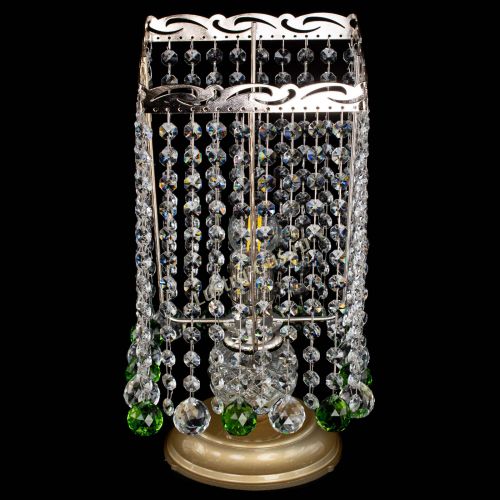 Настольная лампа Квадрат шар зеленая в Симферополе Гусь Хрустальный