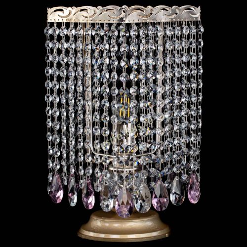 Настольная лампа Квадрат журавлик розовая в Симферополе Гусь Хрустальный