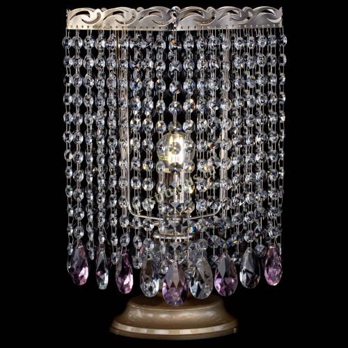 Настольная лампа Квадрат журавлик розовая в Симферополе Гусь Хрустальный