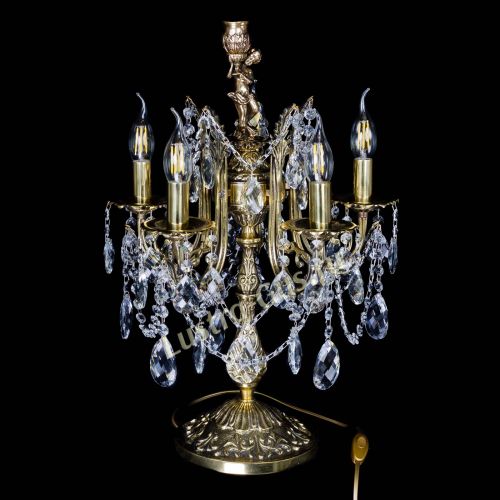 Бронзовая настольная лампа Луиза №5/2 баден в Симферополе Гусь Хрустальный