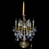 Бронзовая настольная лампа Луиза №5/2 шар в Симферополе