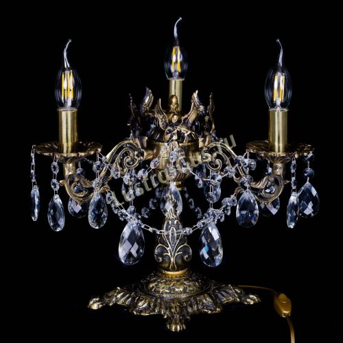 Бронзовая настольная лампа Муза №3 баден в Симферополе Гусь Хрустальный