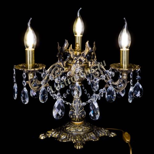 Бронзовая настольная лампа Муза №3 баден в Симферополе Гусь Хрустальный