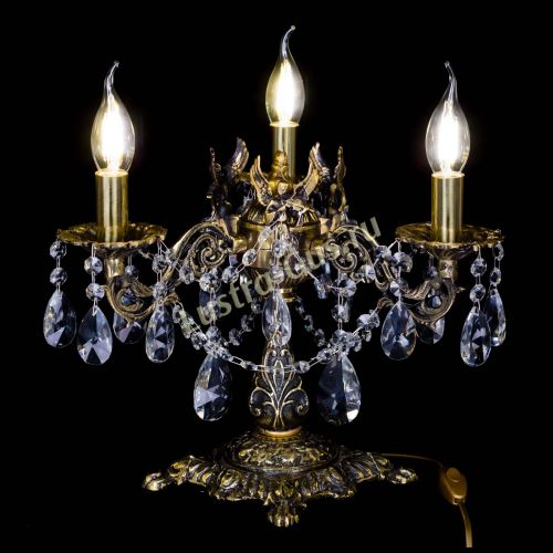 Бронзовая настольная лампа Муза №3 лучик в Симферополе Гусь Хрустальный