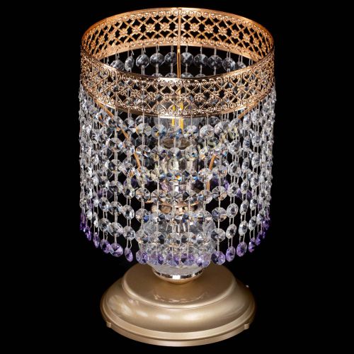 Настольная лампа Венеция №1 мини фиолетовая в Симферополе Гусь Хрустальный