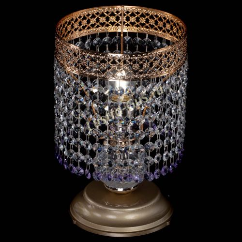 Настольная лампа Венеция №1 мини фиолетовая в Симферополе Гусь Хрустальный