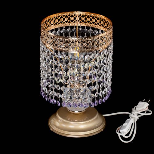 Настольная лампа Венеция №1 мини фиолетовая в Симферополе Гусь Хрустальный