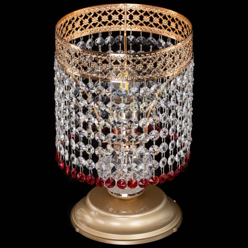 Настольная лампа Венеция №1 мини красная в Симферополе Гусь Хрустальный