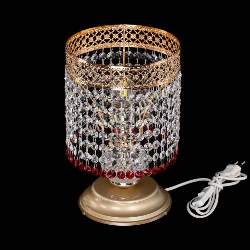 Настольная лампа Венеция №1 мини красная в Симферополе Гусь Хрустальный