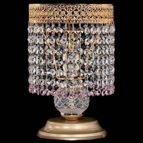 Настольная лампа Венеция №1 мини розовая в Симферополе Гусь Хрустальный