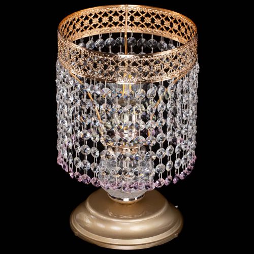 Настольная лампа Венеция №1 мини розовая в Симферополе Гусь Хрустальный