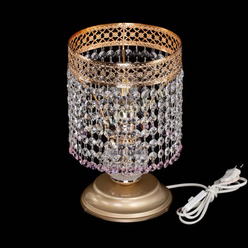 Настольная лампа Венеция №1 мини розовая в Симферополе Гусь Хрустальный