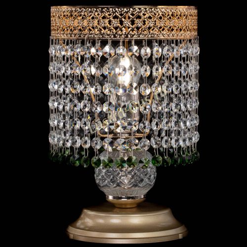 Настольная лампа Венеция №1 мини зеленая в Симферополе Гусь Хрустальный