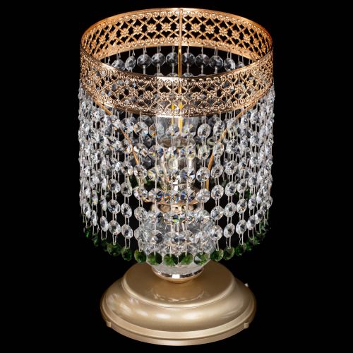 Настольная лампа Венеция №1 мини зеленая в Симферополе Гусь Хрустальный