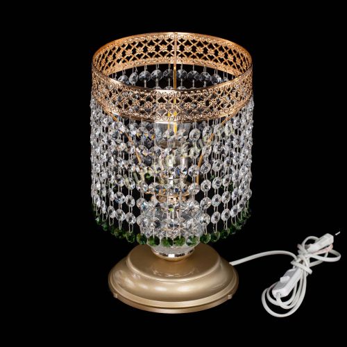 Настольная лампа Венеция №1 мини зеленая в Симферополе Гусь Хрустальный