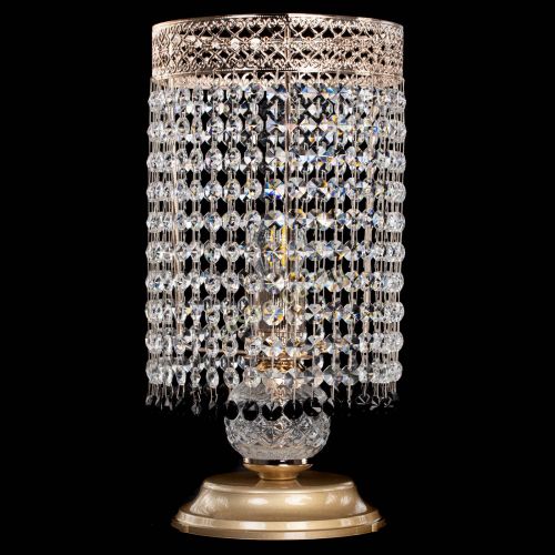 Настольная лампа Венеция оптикон №1 черная в Симферополе Гусь Хрустальный