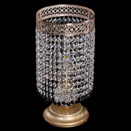 Настольная лампа Венеция оптикон №1 черная в Симферополе Гусь Хрустальный