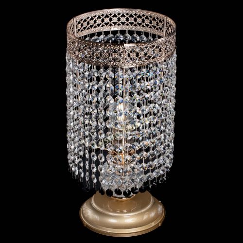 Настольная лампа Венеция оптикон №1 черная в Симферополе Гусь Хрустальный