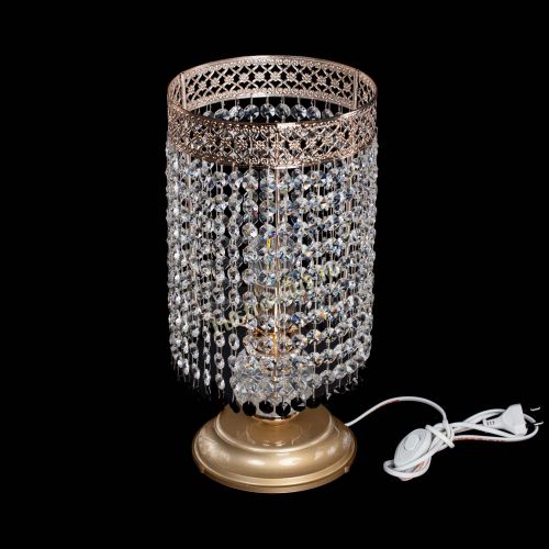 Настольная лампа Венеция оптикон №1 черная в Симферополе Гусь Хрустальный