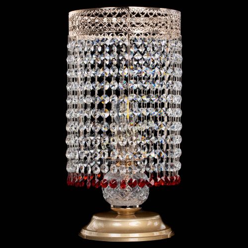Настольная лампа Венеция оптикон №1 красная в Симферополе Гусь Хрустальный