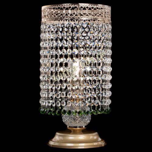 Настольная лампа Венеция оптикон №1 зеленая в Симферополе Гусь Хрустальный