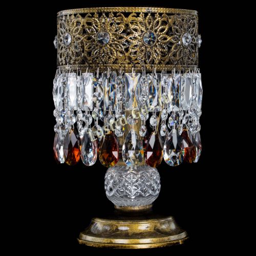 Настольная лампа Восток с пластинками под бронзу Чайная в Симферополе Гусь Хрустальный