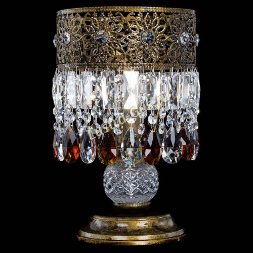 Настольная лампа Восток с пластинками под бронзу Чайная в Симферополе Гусь Хрустальный