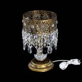 Настольная лампа Восток с пластинками под бронзу Черная в Симферополе