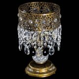 Настольная лампа Восток с пластинками под бронзу Черная в Симферополе