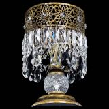 Настольная лампа Восток с пластинками под бронзу Черная в Симферополе