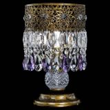 Настольная лампа Восток с пластинками под бронзу Фиолетовая в Симферополе