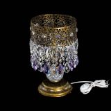 Настольная лампа Восток с пластинками под бронзу Фиолетовая в Симферополе