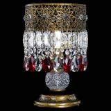 Настольная лампа Восток с пластинками под бронзу Красная в Симферополе