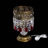 Настольная лампа Восток с пластинками под бронзу Красная в Симферополе