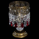 Настольная лампа Восток с пластинками под бронзу Красная в Симферополе