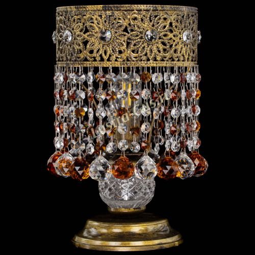 Настольная лампа Восток с шарами под бронзу Чайная в Симферополе Гусь Хрустальный