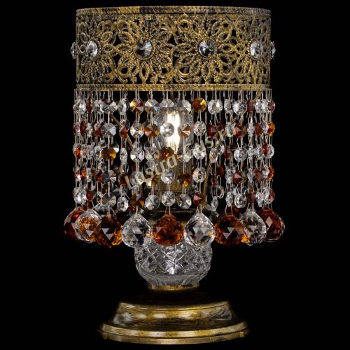 Настольная лампа Восток с шарами под бронзу Чайная в Симферополе Гусь Хрустальный