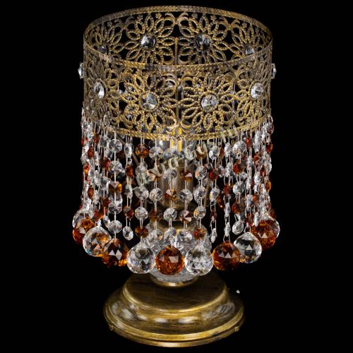 Настольная лампа Восток с шарами под бронзу Чайная в Симферополе Гусь Хрустальный