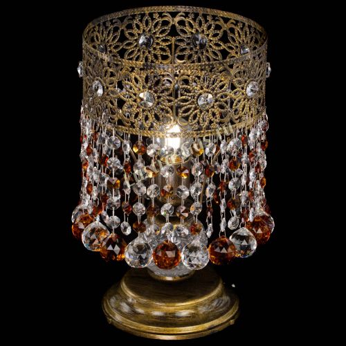 Настольная лампа Восток с шарами под бронзу Чайная в Симферополе Гусь Хрустальный