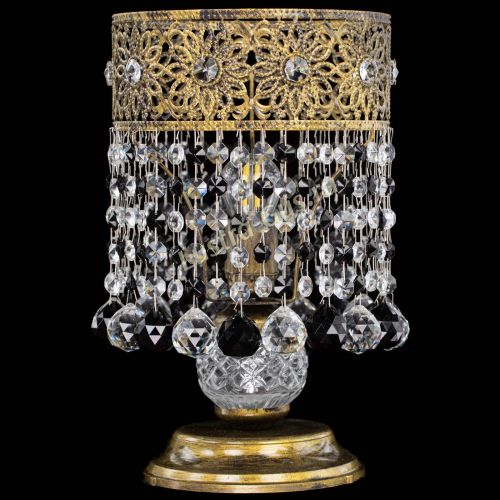 Настольная лампа Восток с шарами под бронзу Черная в Симферополе Гусь Хрустальный